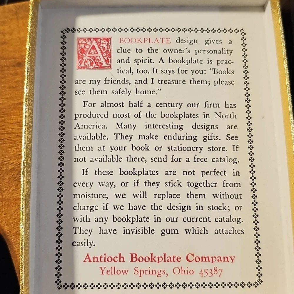 Vintage Bookplates.